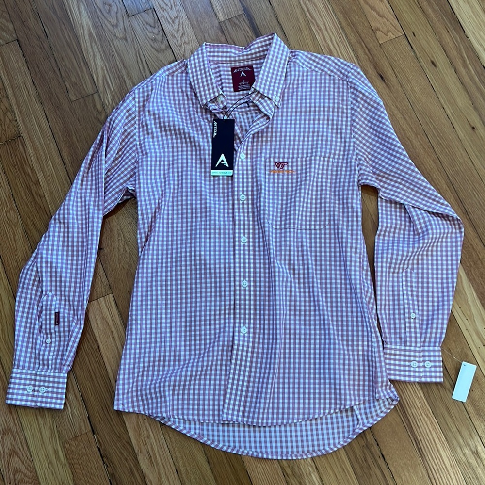 NWT Virginia Tech Button Down Button Up